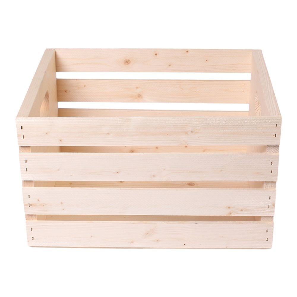 Solid Pine Wood Storage Crate, 16-in L0P8 - product image 1