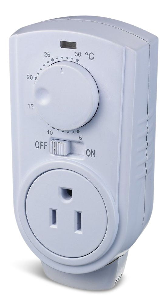 Heater Plug-in Thermostat for Portable Space Heater & AC, White X4X5 - product image 1