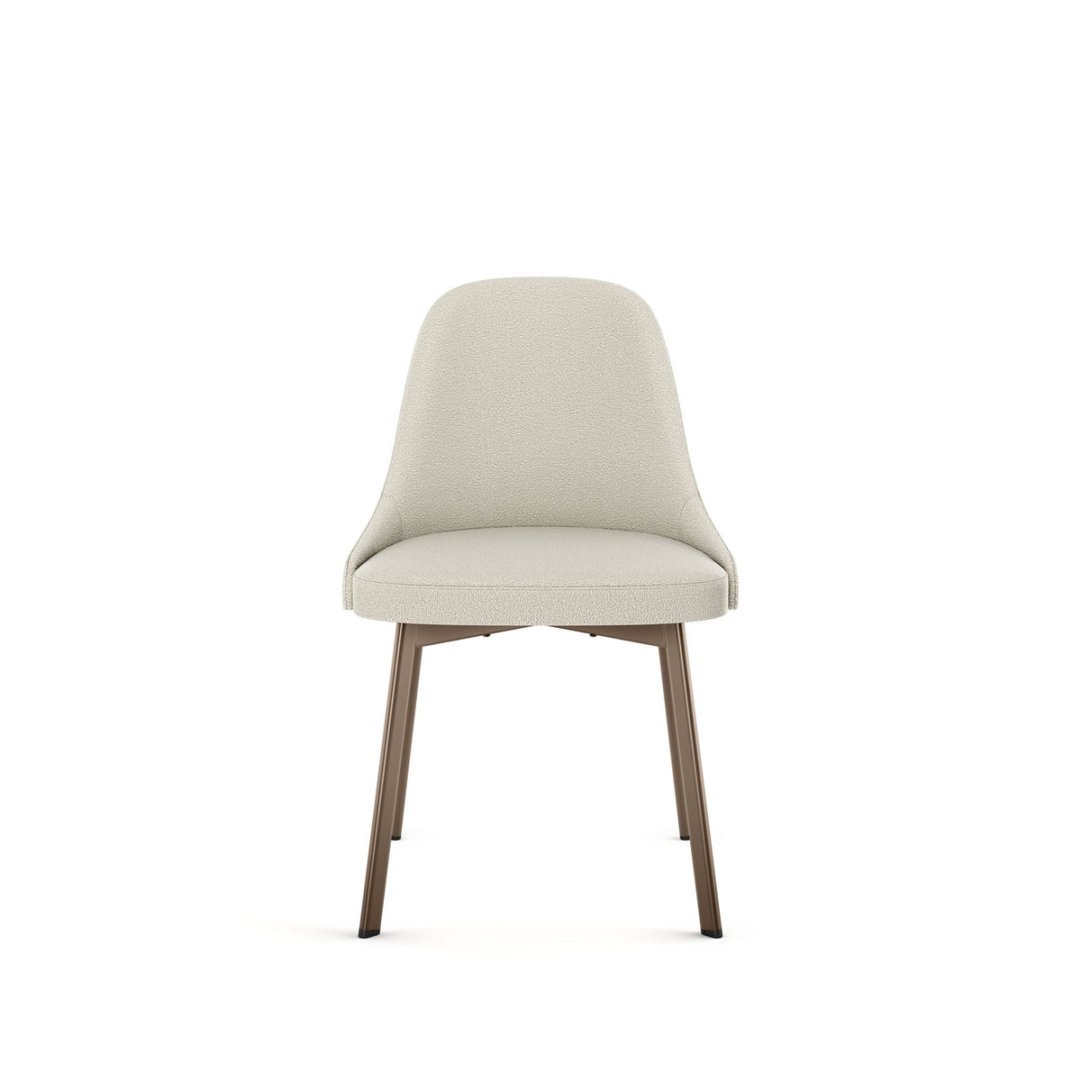 Harper Upholstered Dining Chair, Boucle Polyester Fabric & Bronze Metal Frame J2M4 - product image 2