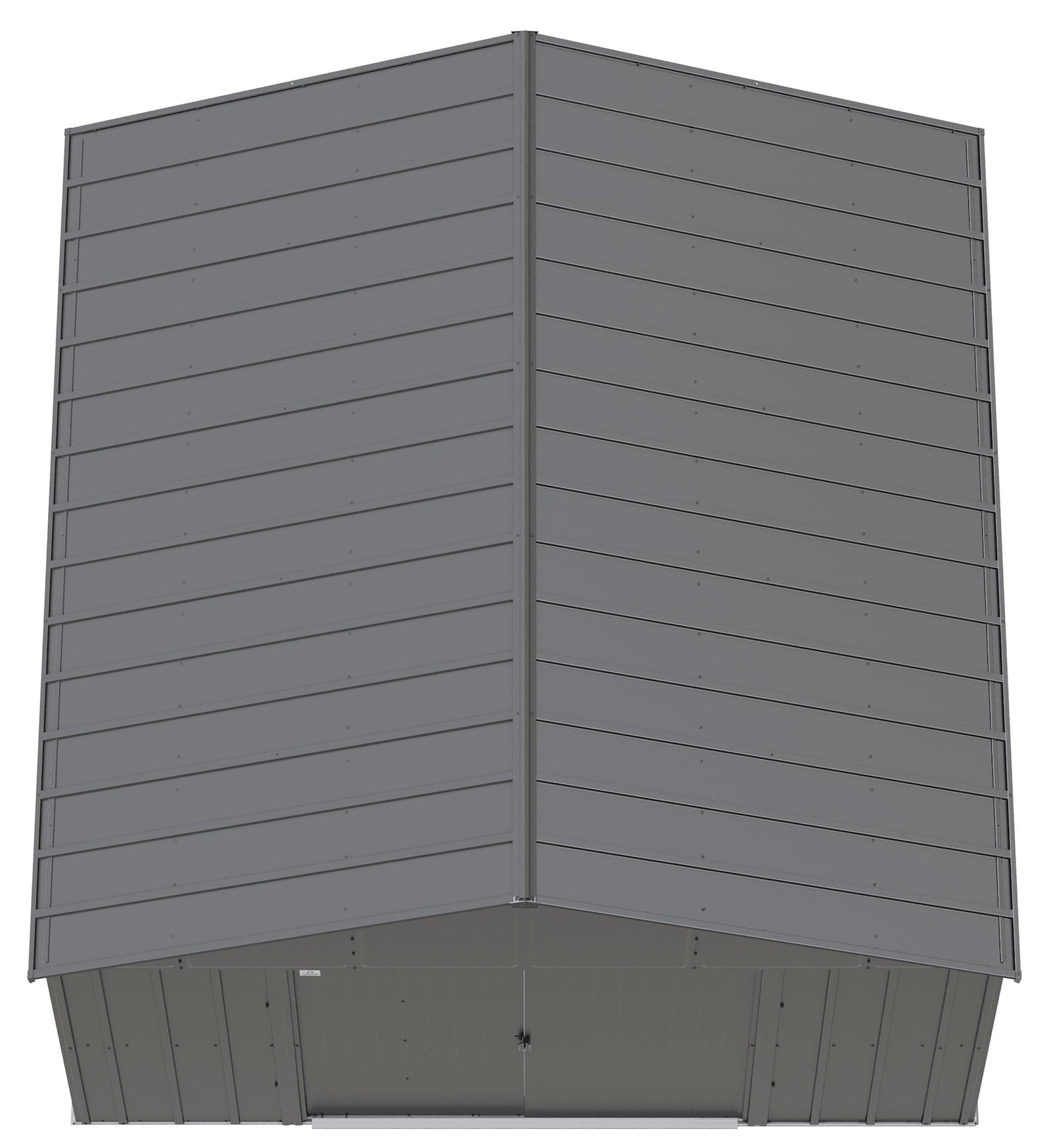 Classic 12x12-ft Charcoal Corrosion-Resistant Metal Shed R1J6 - product image 4