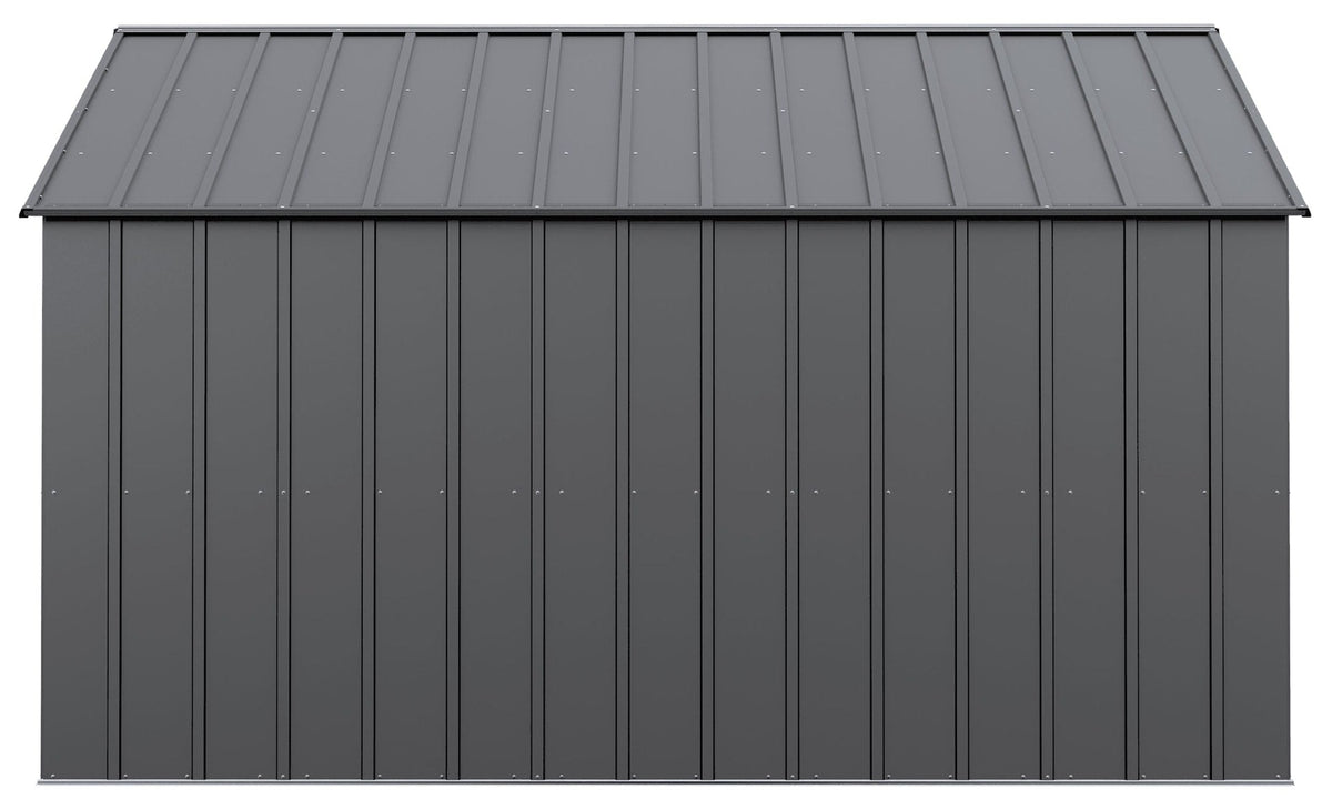 Classic 12x12-ft Charcoal Corrosion-Resistant Metal Shed R1J6 - product image 5