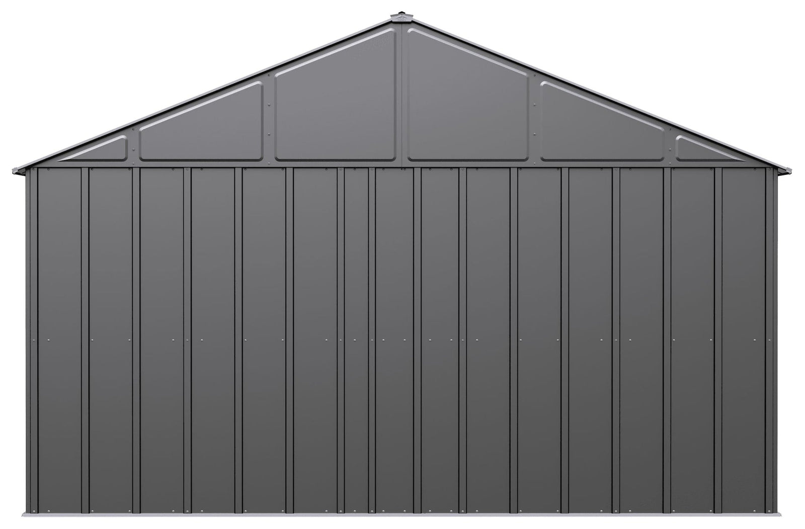 Classic 12x12-ft Charcoal Corrosion-Resistant Metal Shed R1J6 - product image 6