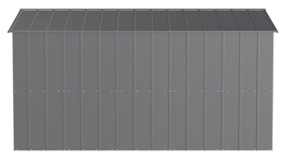 Classic Galvanized Steel Storage Shed, Charcoal, 10-ft x 12-ft V6I1 - product image 5