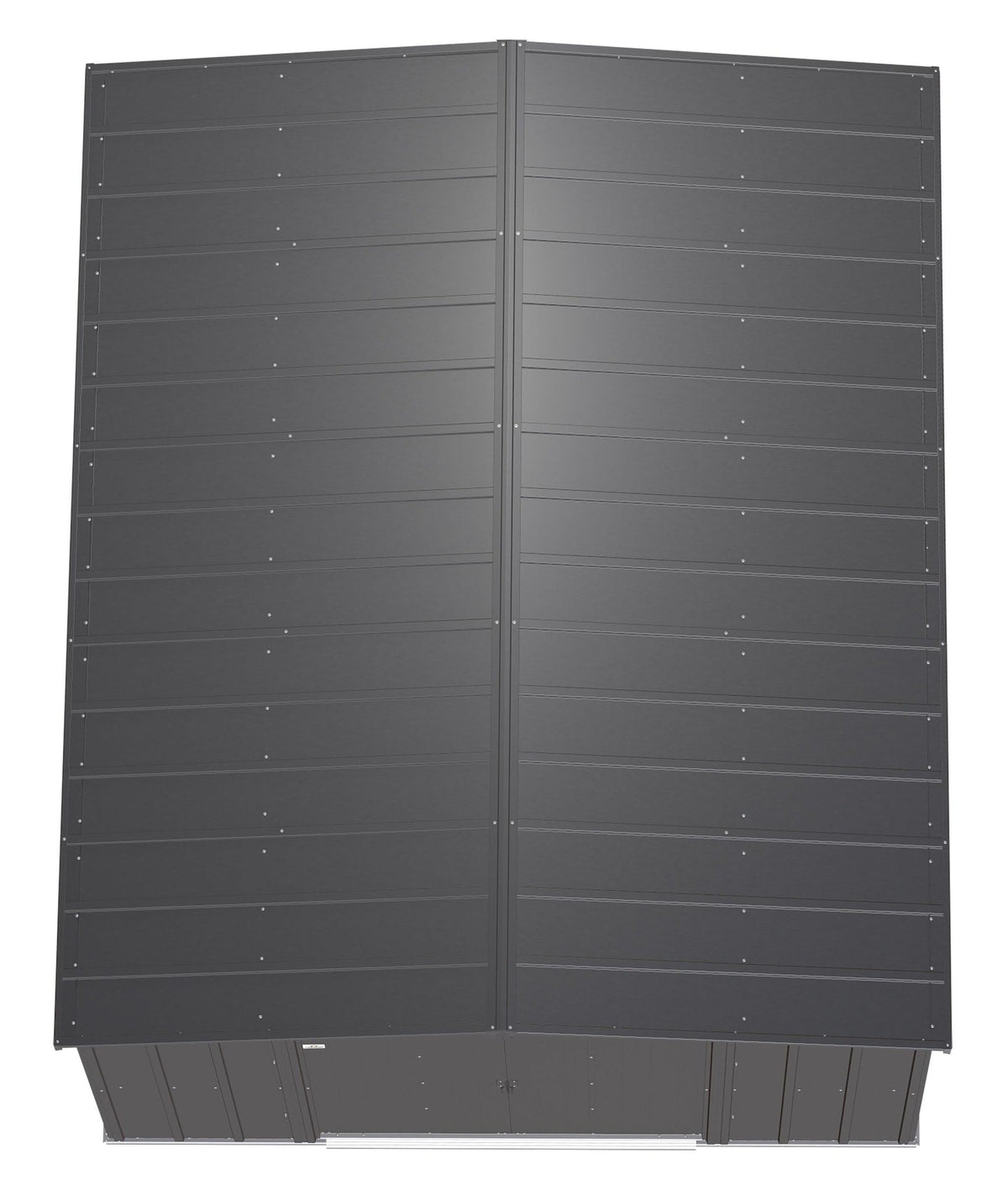 Classic Galvanized Steel Storage Shed, Charcoal, 10-ft x 12-ft V6I1 - product image 7