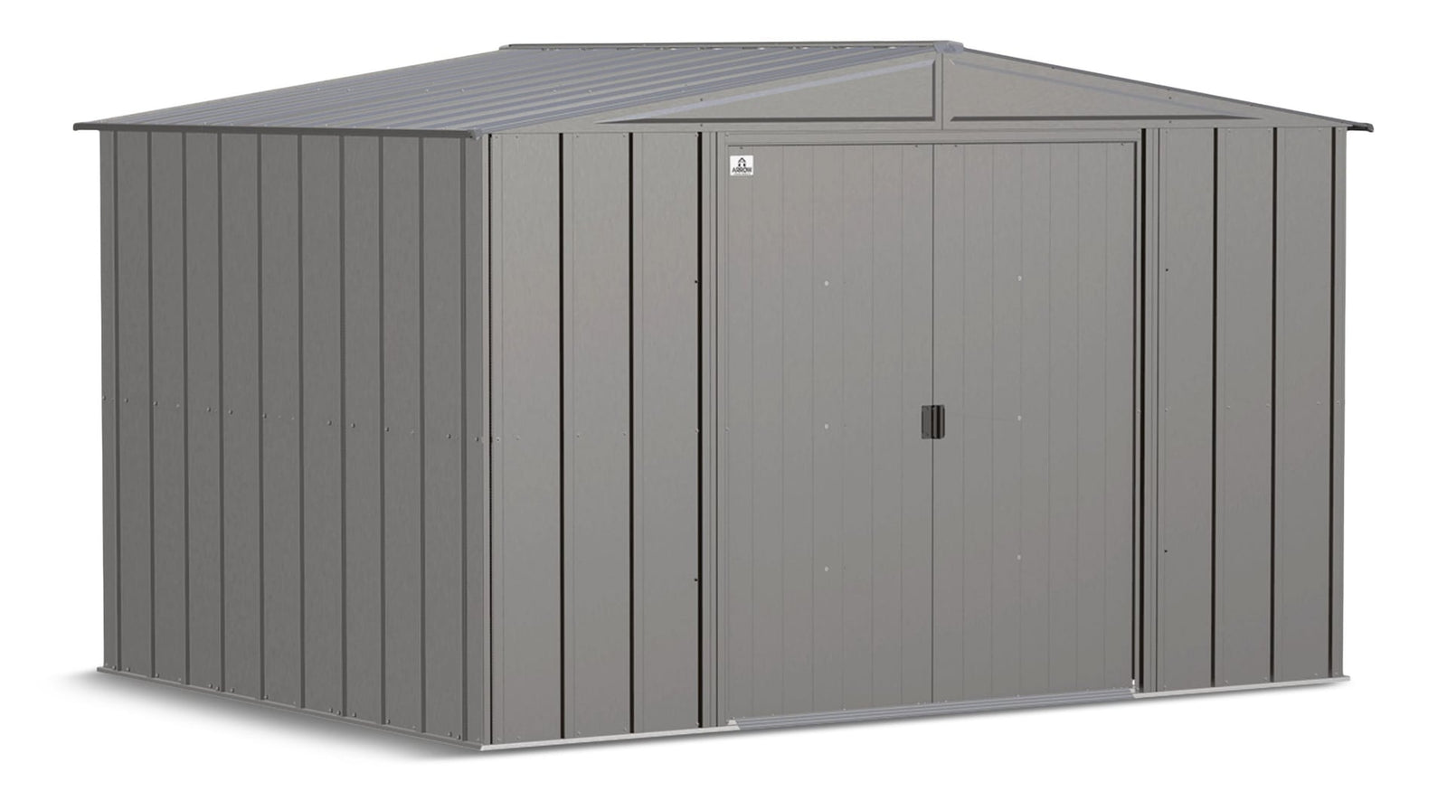 Classic Galvanized Steel Storage Shed, Charcoal, 10-ft x 8-ft B5G3 - product image 1
