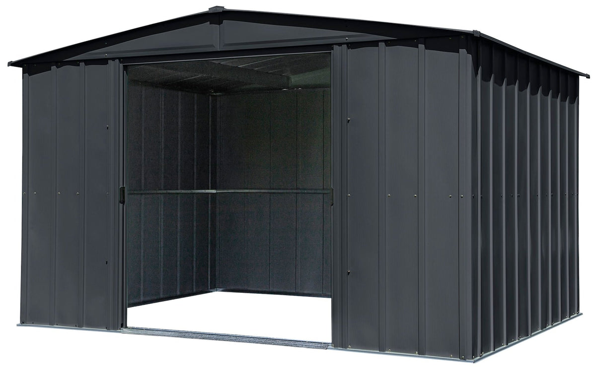 Classic Galvanized Steel Storage Shed, Charcoal, 10-ft x 8-ft B5G3 - product image 7