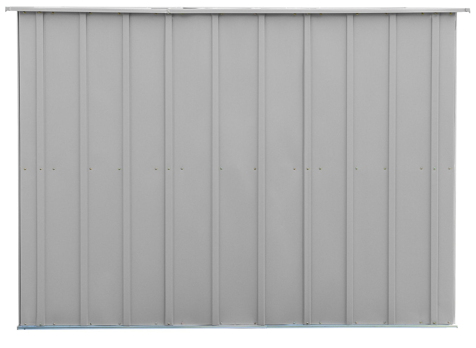 Classic Galvanized Steel Storage Shed, Flute Grey, 10-ft x 8-ft V1J9 - product image 6