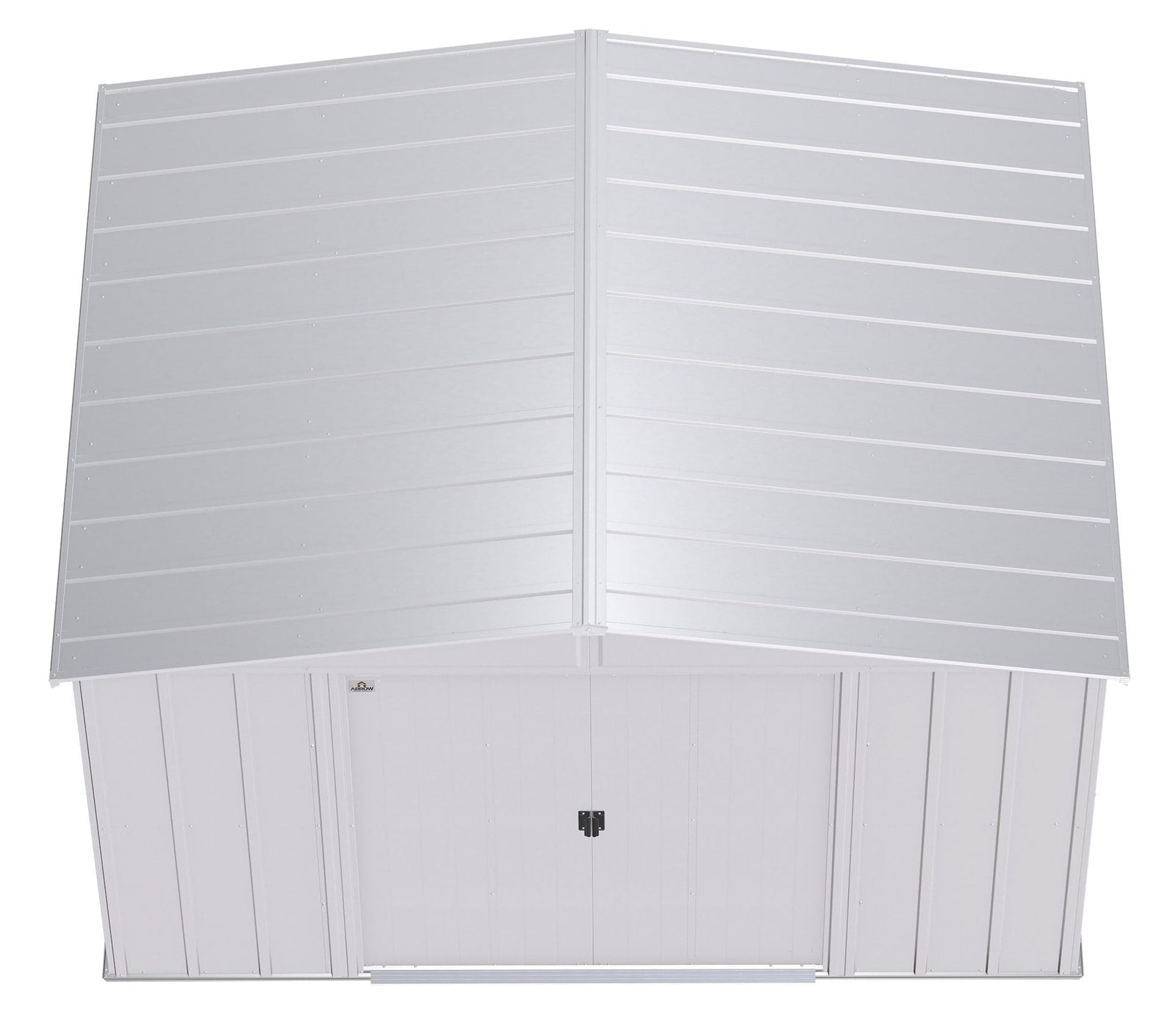 Classic Galvanized Steel Storage Shed, Flute Grey, 10-ft x 8-ft V1J9 - product image 7
