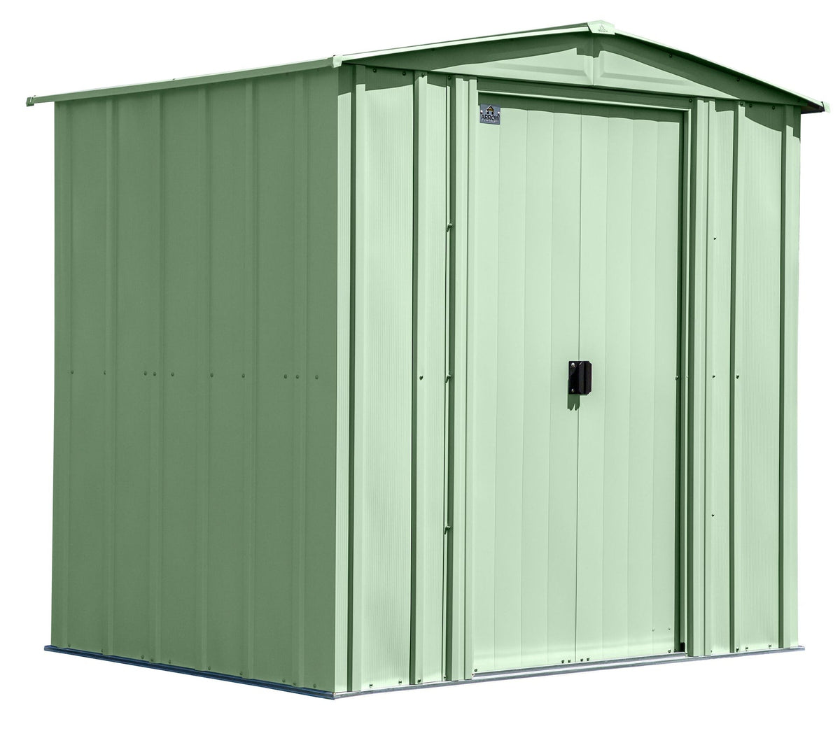 Classic Galvanized Steel Storage Shed, Sage Green, 6-ft x 5-ft C5W0 - product image 1