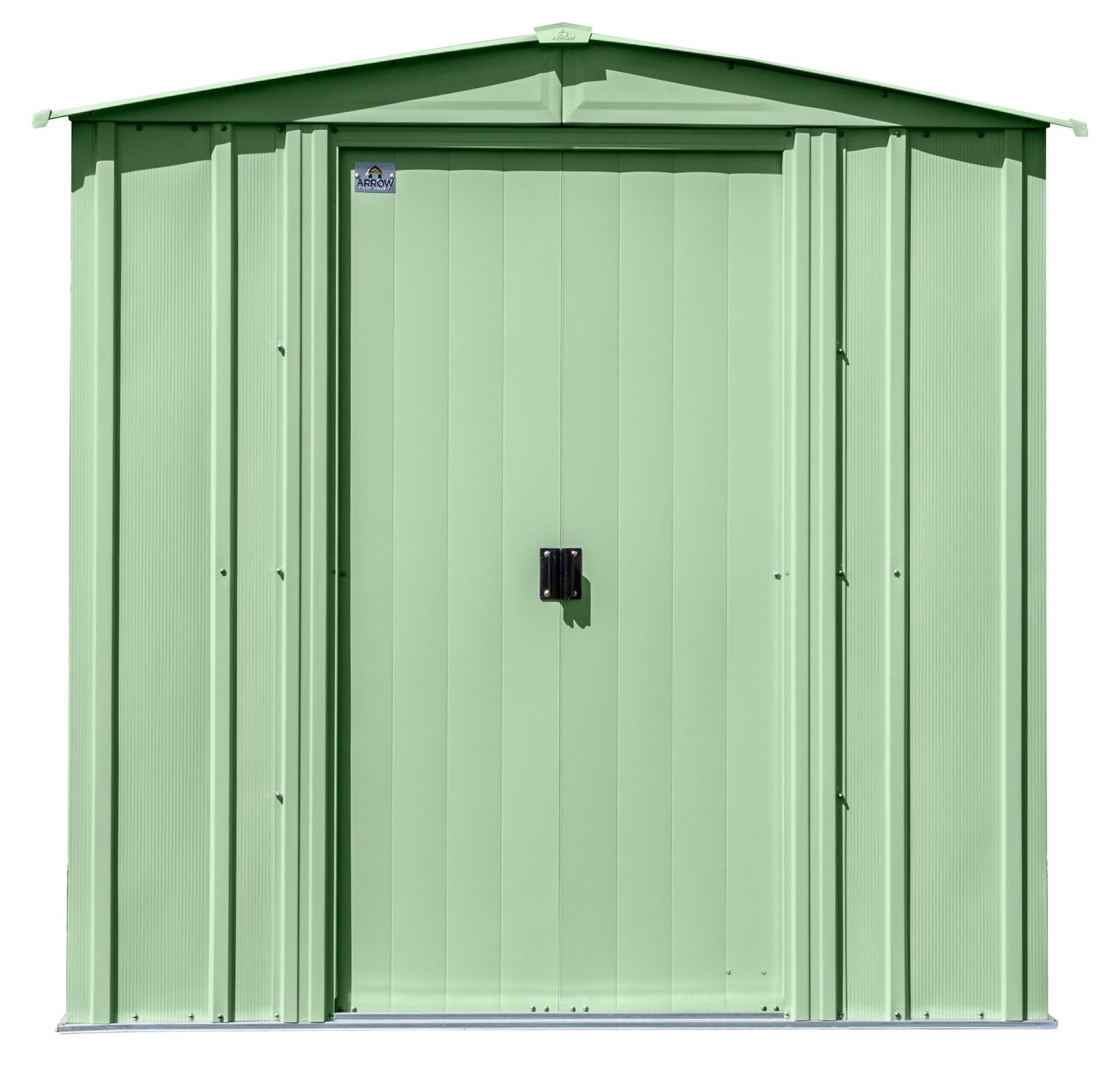 Classic Galvanized Steel Storage Shed, Sage Green, 6-ft x 5-ft I6Q6 - product image 5