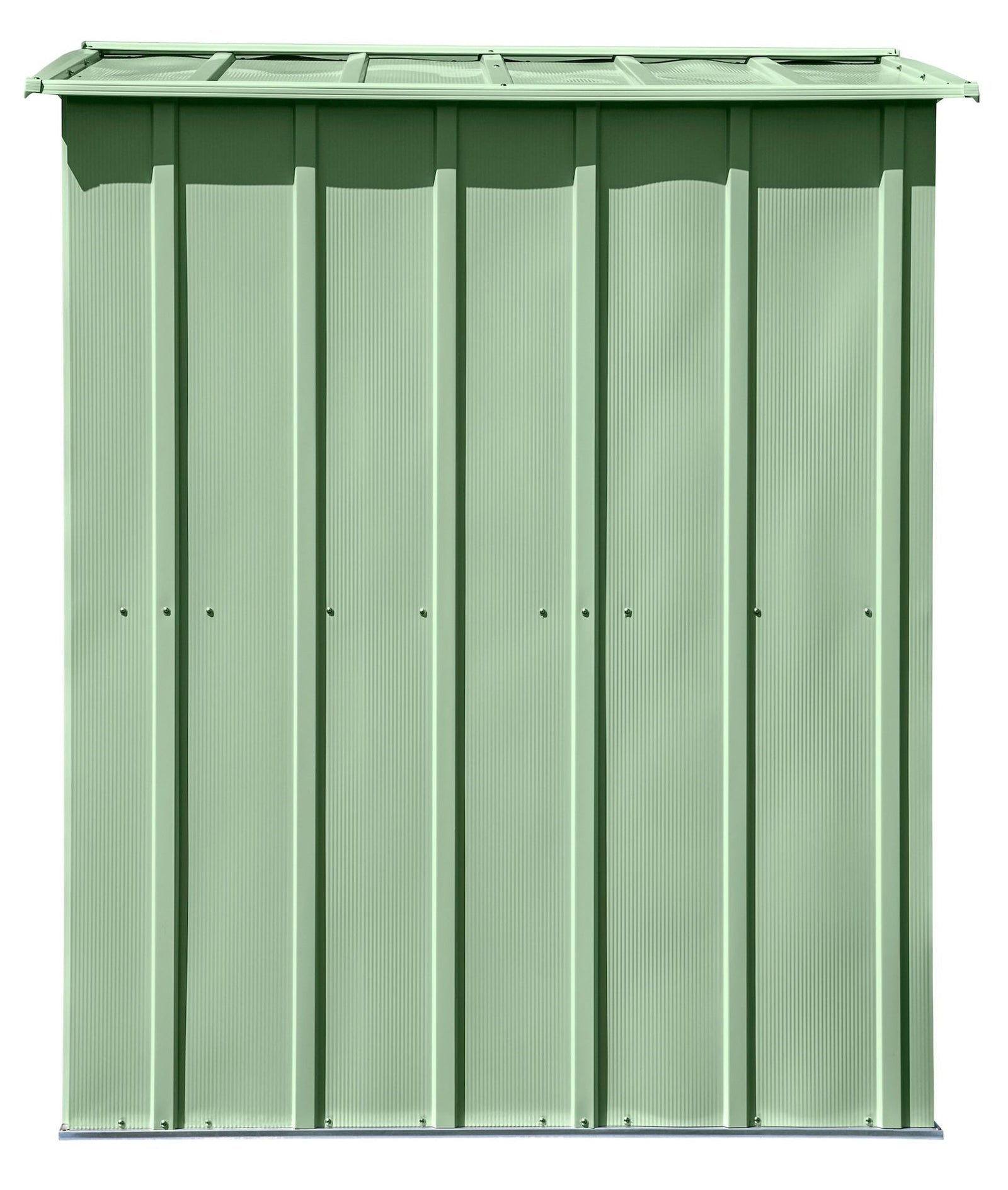 Classic Galvanized Steel Storage Shed, Sage Green, 6-ft x 5-ft I6Q6 - product image 6