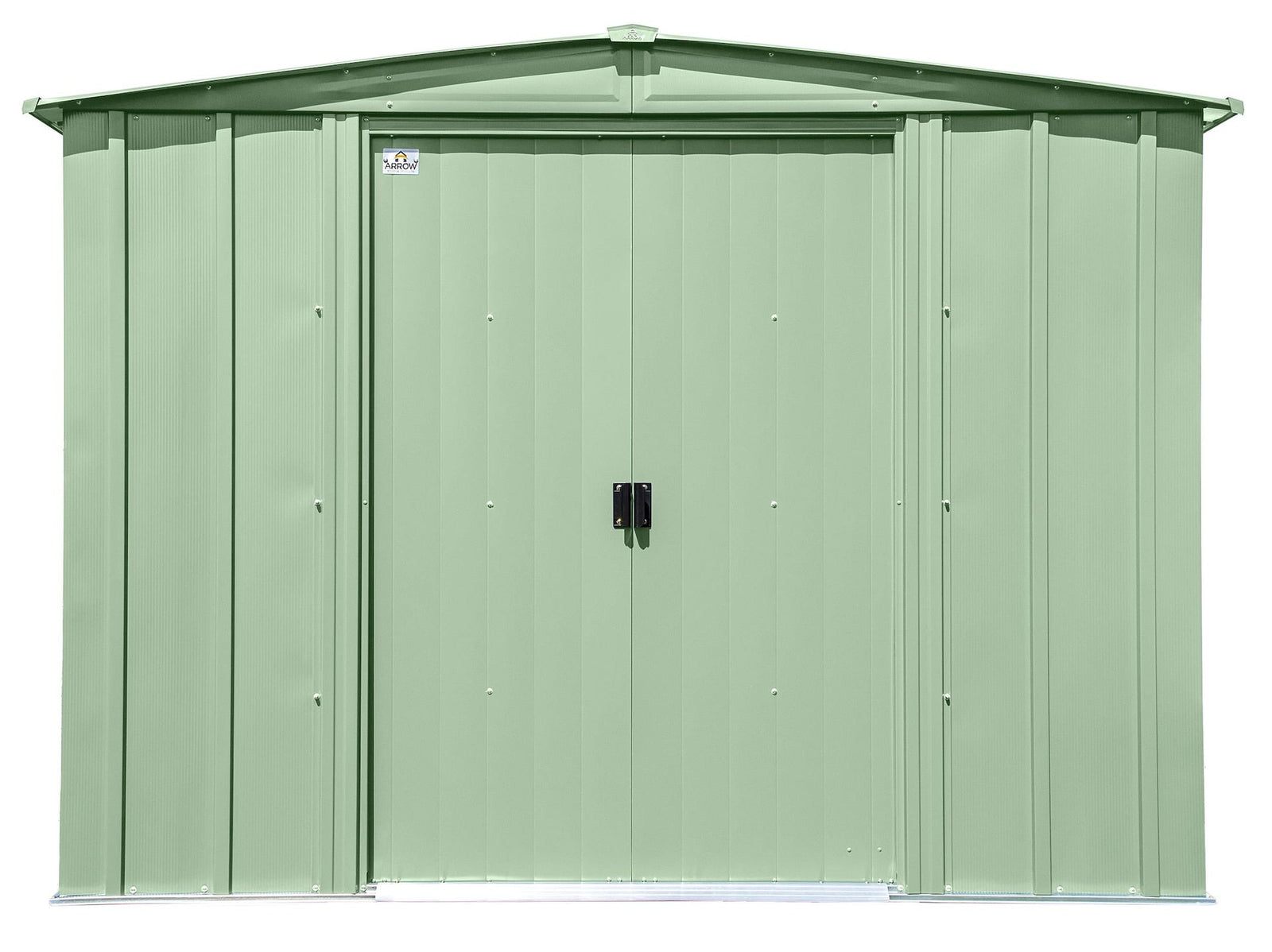 Classic Galvanized Steel Storage Shed, Sage Green, 8-ft x 6-ft M7N5 - product image 3