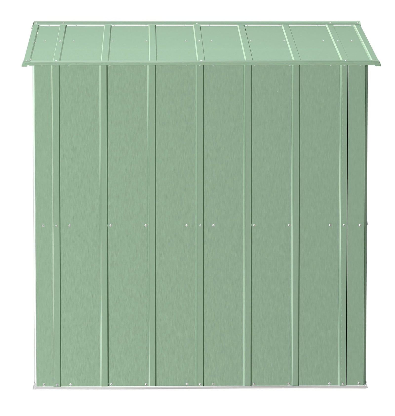 Classic Galvanized Steel Storage Shed, Sage Green, 8-ft x 6-ft M7N5 - product image 4