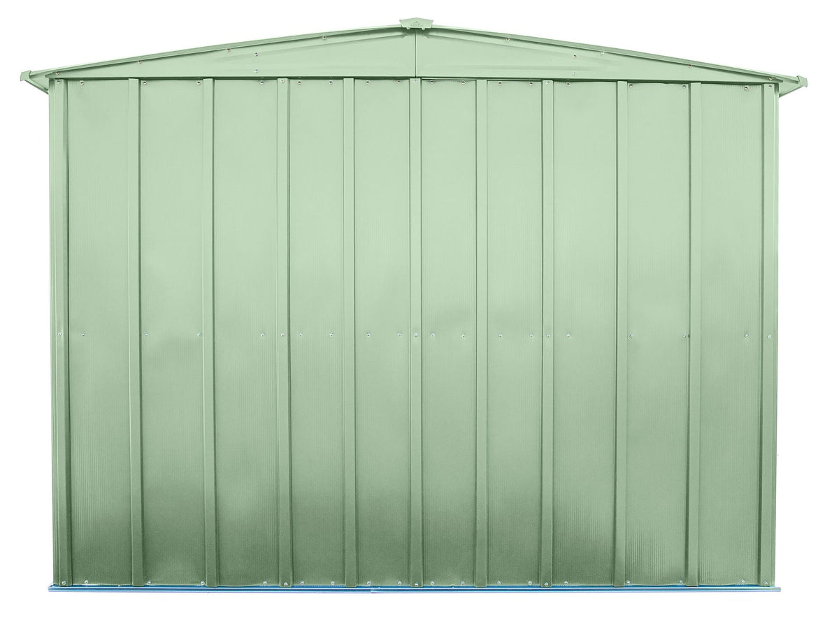 Classic Galvanized Steel Storage Shed, Sage Green, 8-ft x 6-ft M7N5 - product image 7