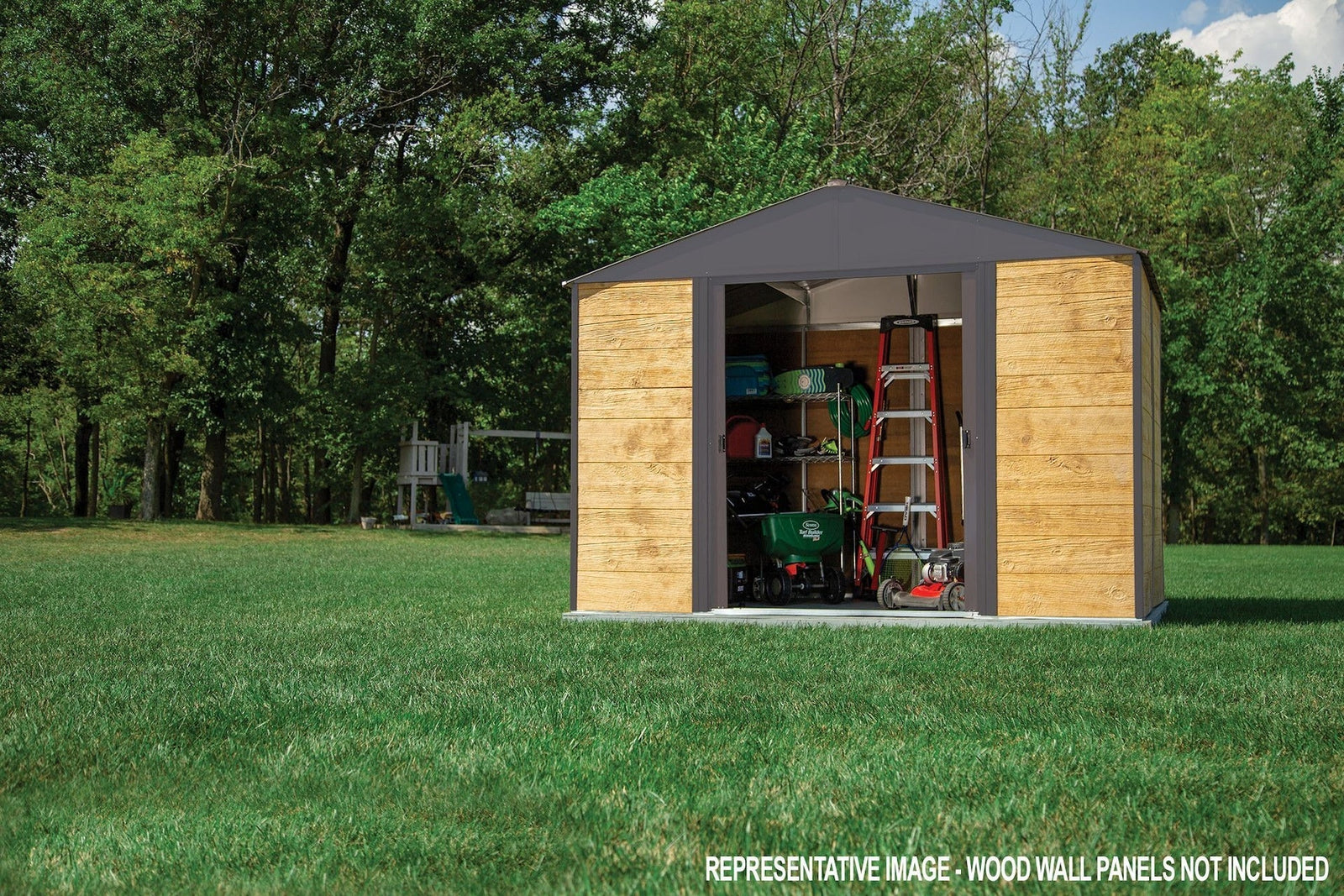 Ironwood Steel Hybrid Shed Kit, Anthracite, 8-ft x 8-ft B1T1 - product image 6