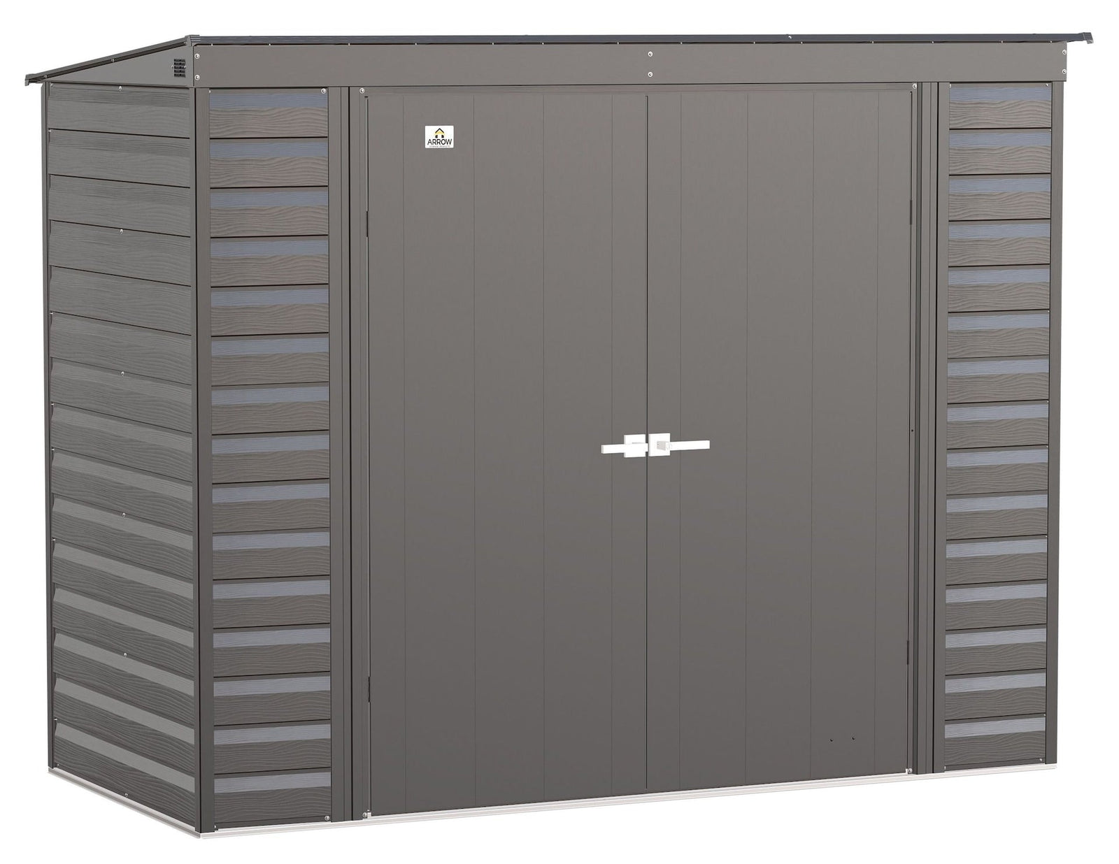 Select Galvanized Steel Storage Shed, Charcoal, 8-ft x 4-ft I4V1 - product image 1