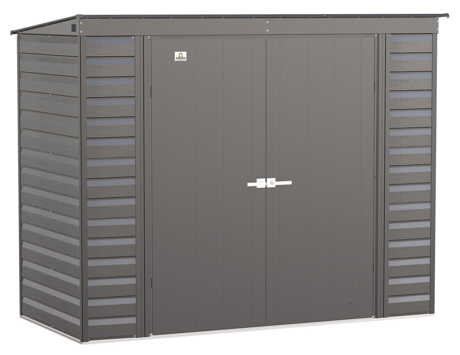 Select Galvanized Steel Storage Shed, Charcoal, 8-ft x 4-ft I4V1 - product image 2