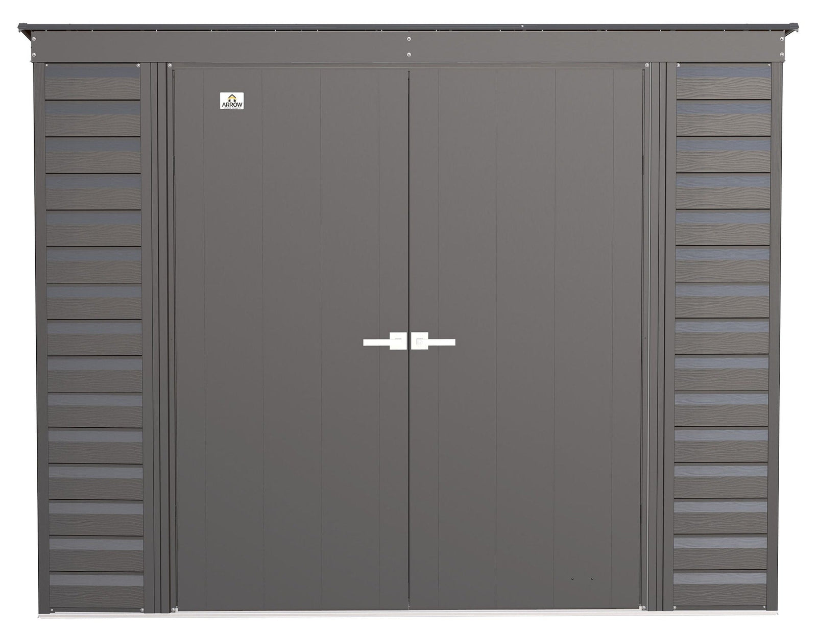 Select Galvanized Steel Storage Shed, Charcoal, 8-ft x 4-ft I4V1 - product image 3