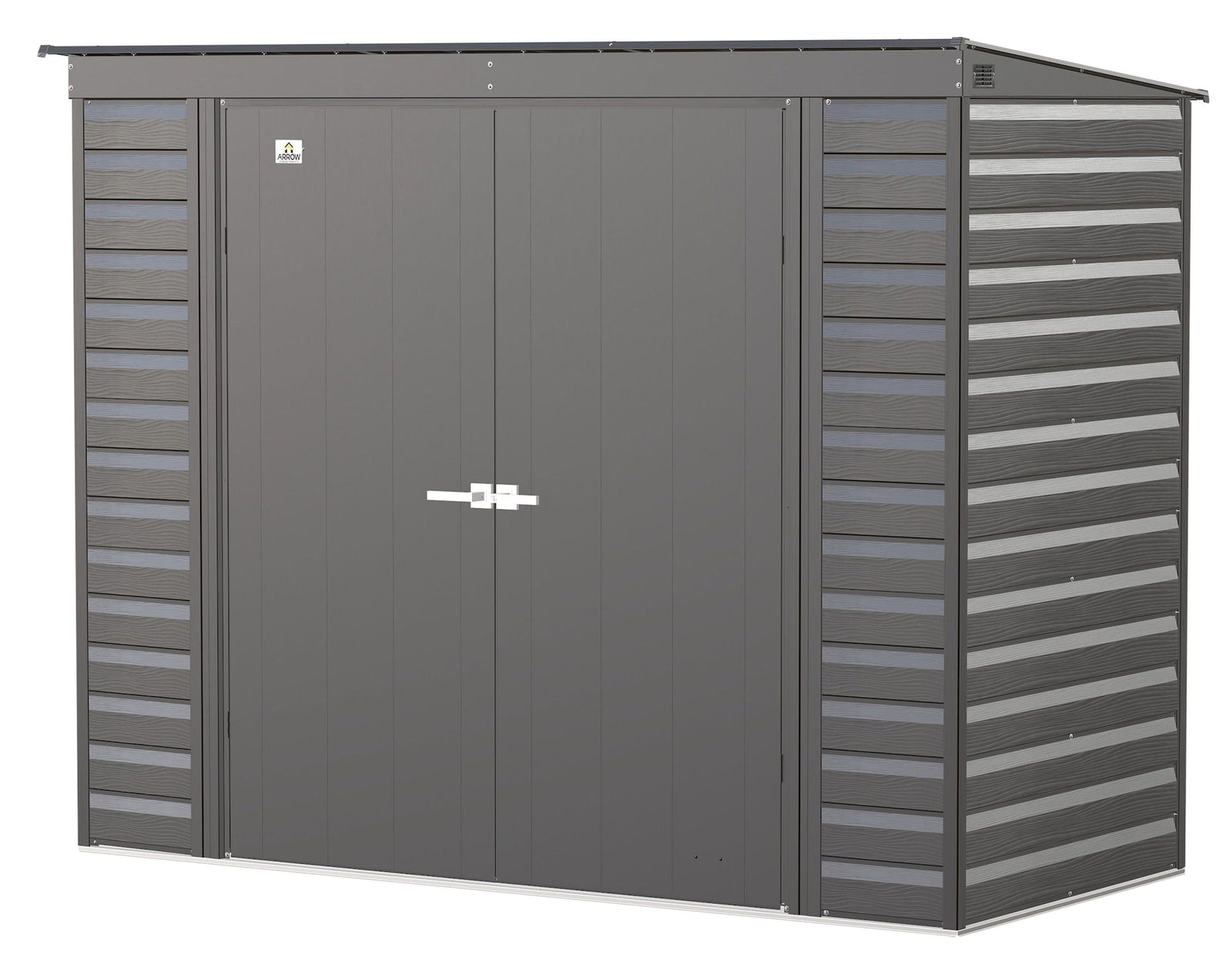 Select Galvanized Steel Storage Shed, Charcoal, 8-ft x 4-ft I4V1 - product image 4