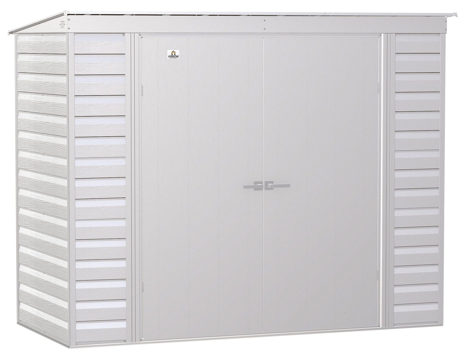Select Galvanized Steel Storage Shed, Flute Grey, 8-ft x 4-ft X6Z1 - product image 1