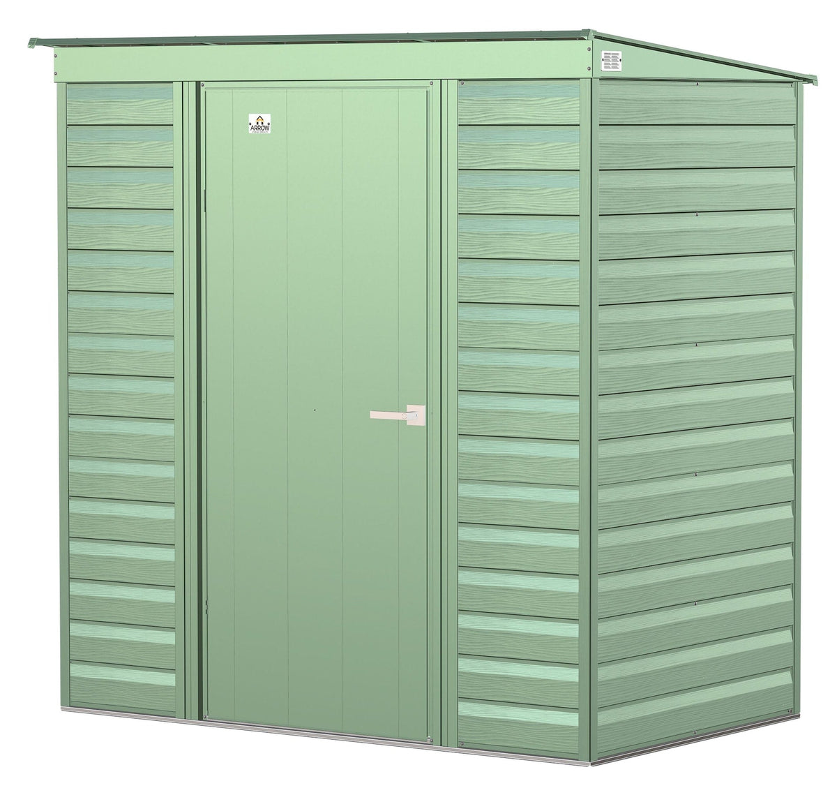 Select Galvanized Steel Storage Shed, Sage Green, 6-ft x 4-ft O7K1 - product image 1