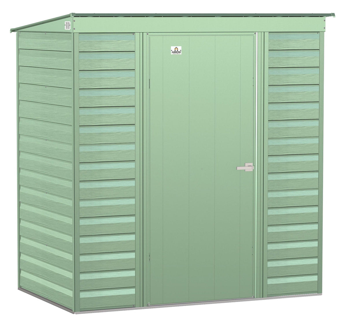 Select Galvanized Steel Storage Shed, Sage Green, 6-ft x 4-ft O7K1 - product image 2