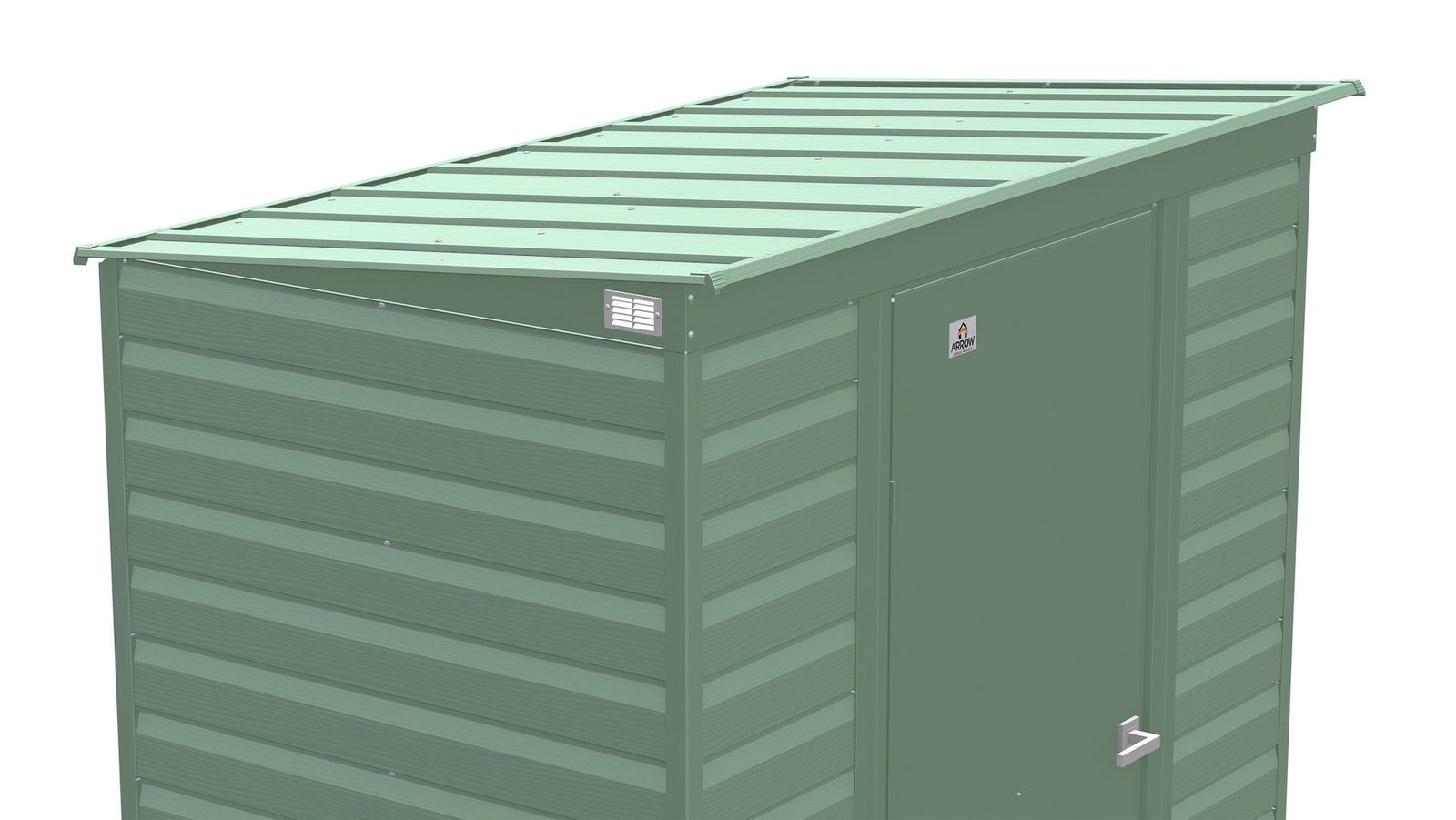 Select Galvanized Steel Storage Shed, Sage Green, 6-ft x 4-ft O7K1 - product image 6
