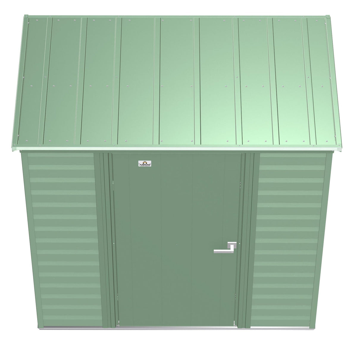 Select Galvanized Steel Storage Shed, Sage Green, 6-ft x 4-ft O7K1 - product image 8