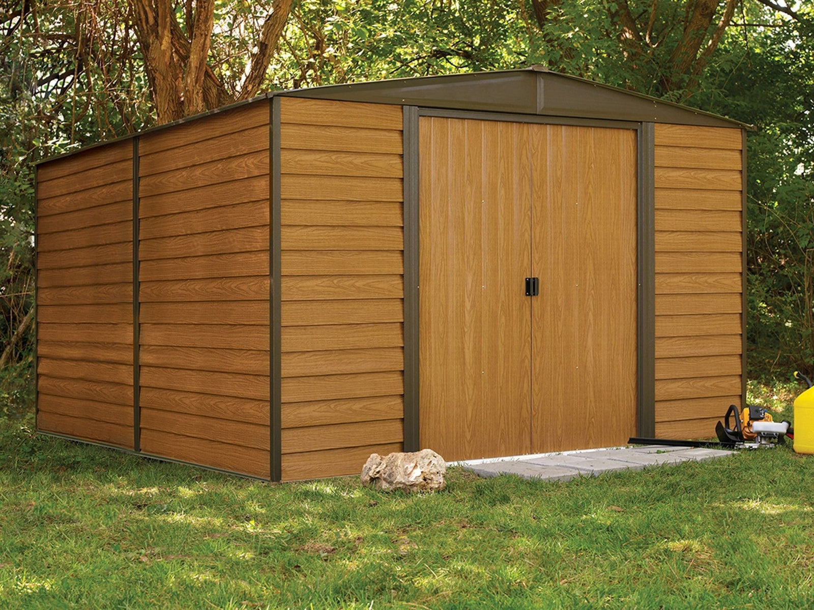 Woodridge Electro Galvanized Steel Storage Shed, 10-ft x 12-ft R4X0 - product image 2