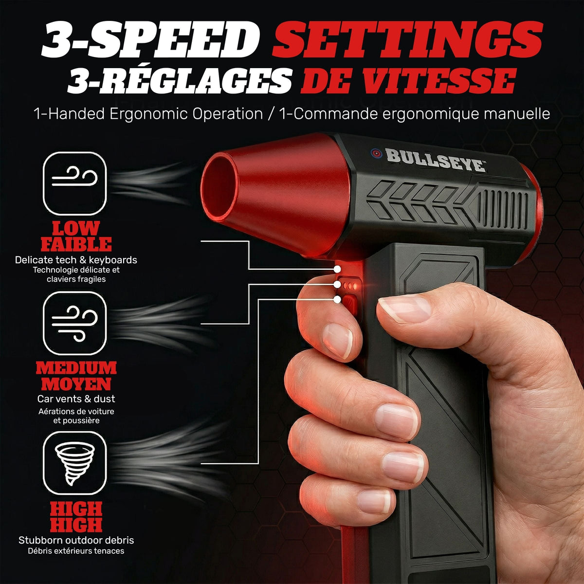 Bullseye Air Blaster 7.4V Rechargeable Handheld Blower I3F2 - product image 4