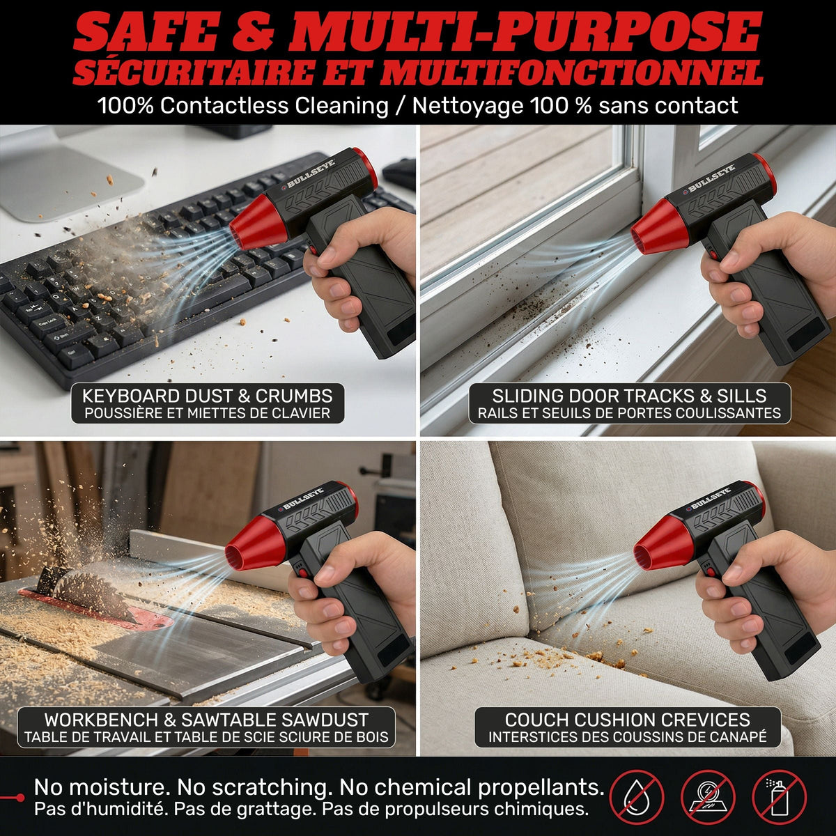 Bullseye Air Blaster 7.4V Rechargeable Handheld Blower R8B1 - product image 6