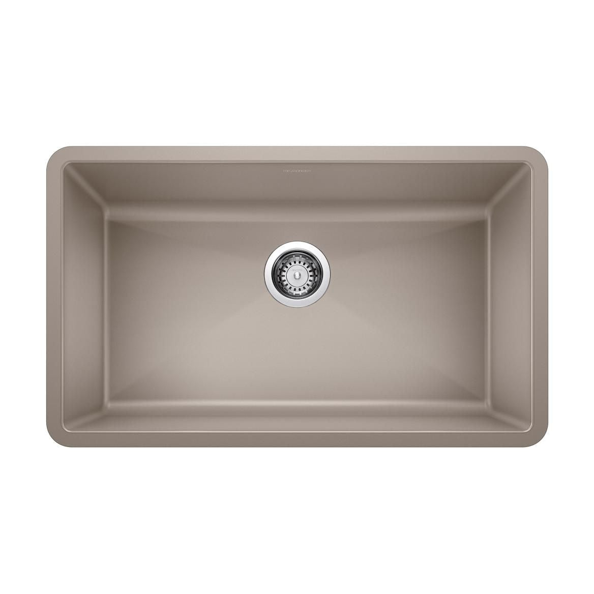 Precis SILGRANIT 32-in Super Single Undermount Kitchen Sink, Truffle K5O3 - product image 1