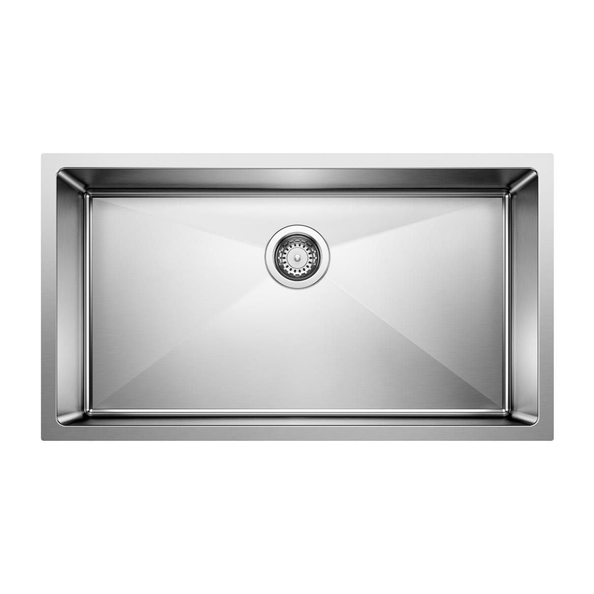 Quatrus R15 32-in Super Single Bowl Undermount Stainless Steel Kitchen Sink T0Y3 - product image 1