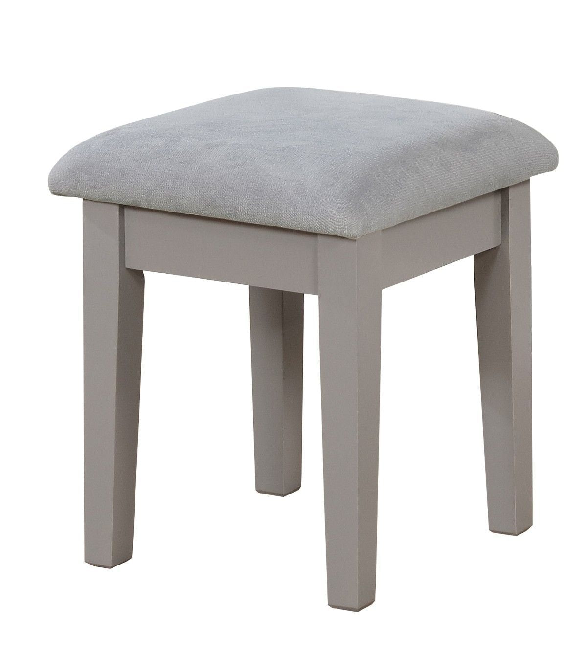 Cece 1-Drawer Grey Dressing Table Makeup Vanity Set with Stool and Mirror R3C3 - product image 1
