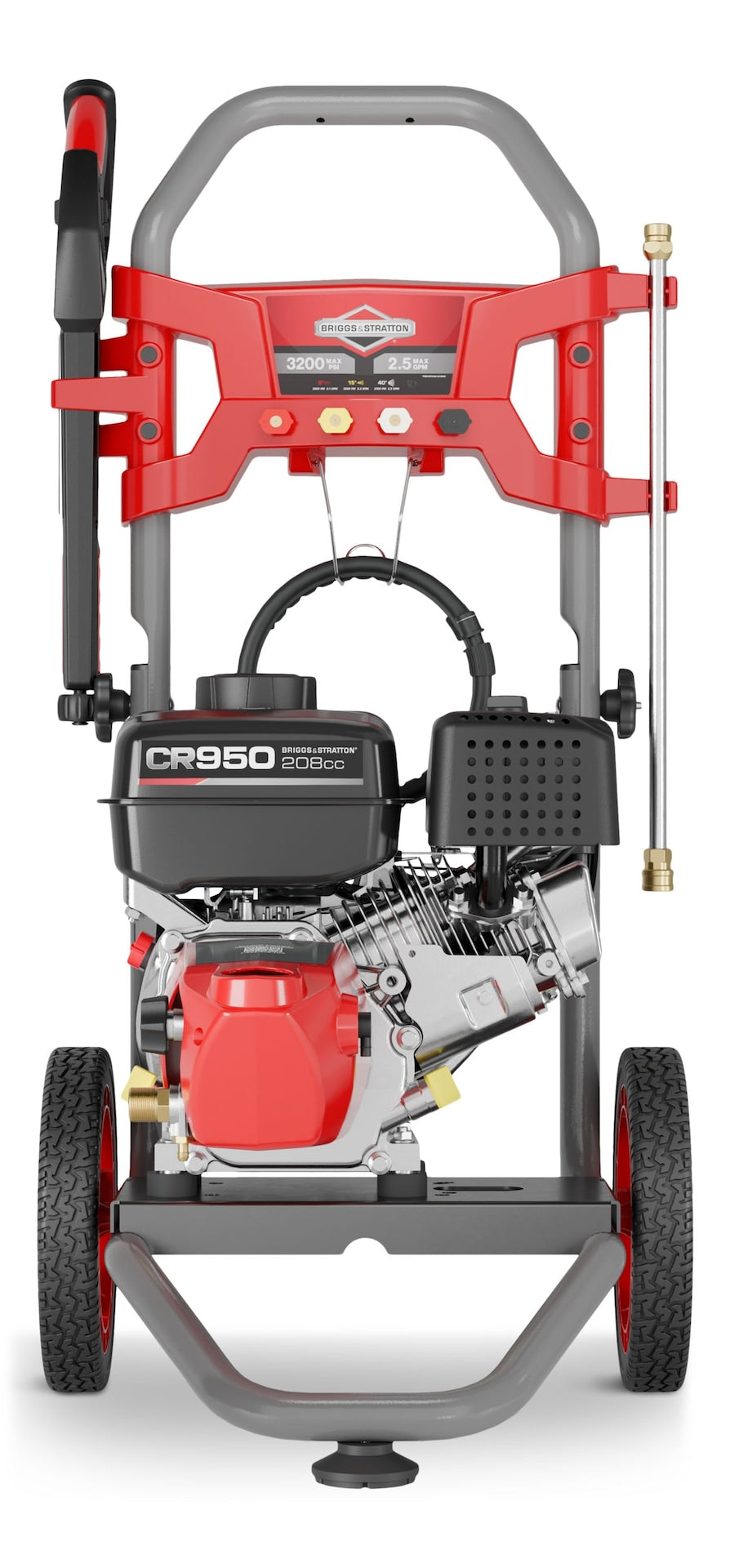 & Stratton 3200 PSI 2.5 GPM 208cc Engine Wheeled Gas Pressure Washer Q9G6 - product image 4
