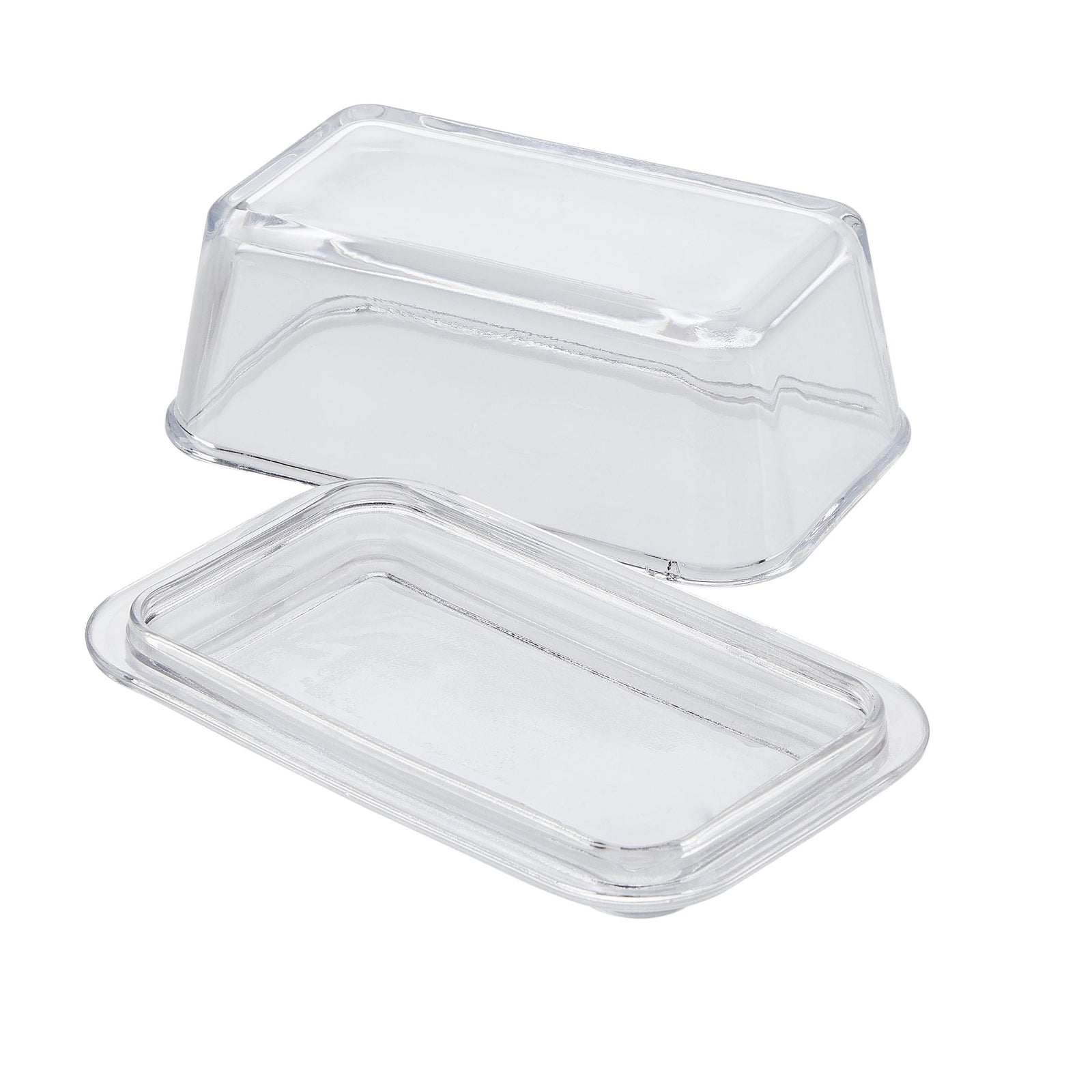 Glass Butter Dish, 1-lb Butter Capacity, With Lid, Dishwasher Safe U3Y9 - product image 1