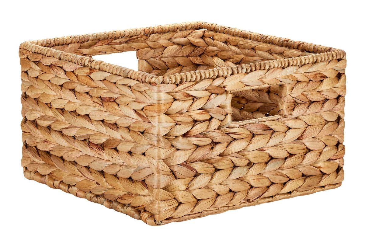 Hazel Square Woven Water Hyacinth Storage Basket W9J8 - product image 1
