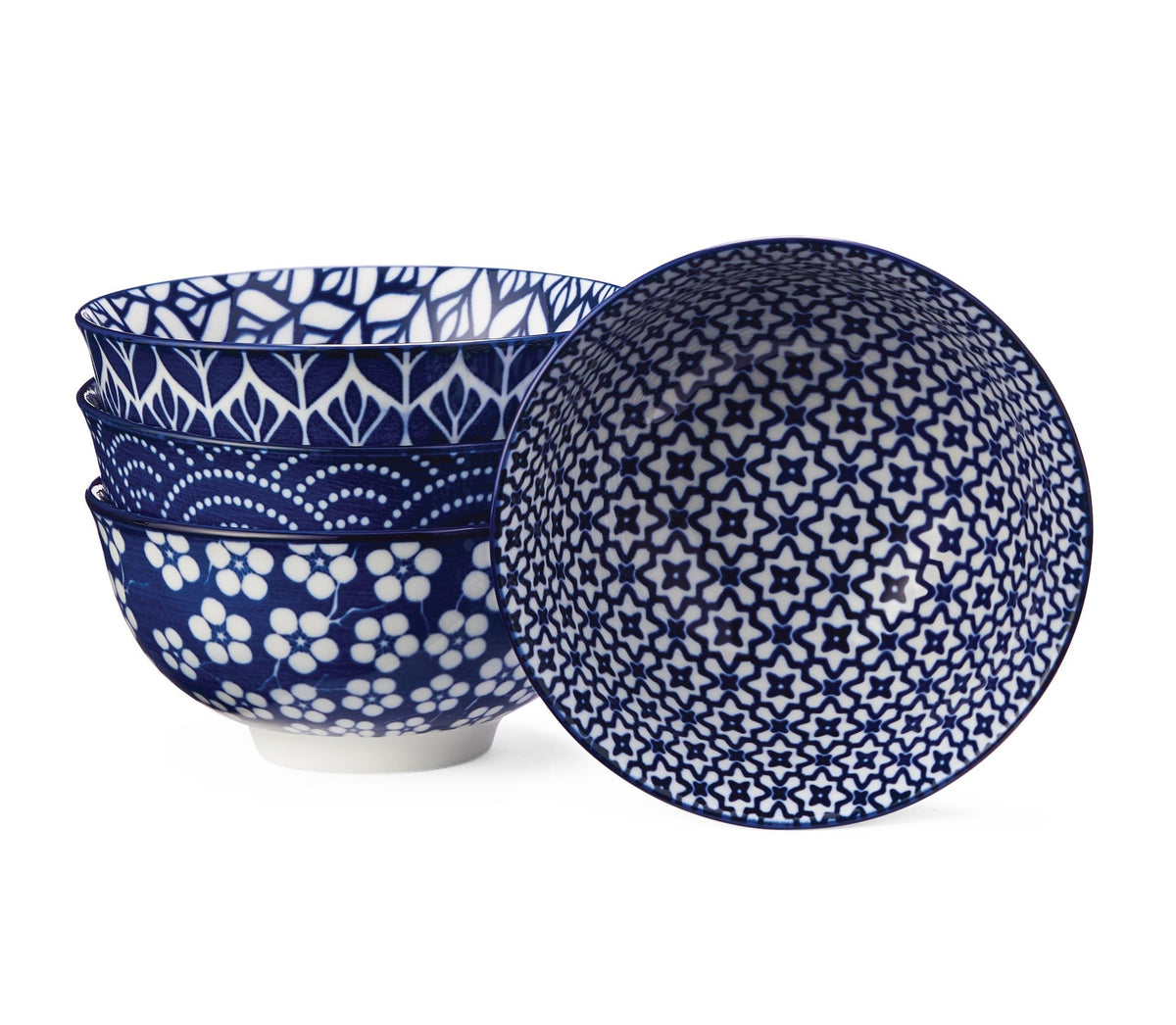 Patterned Porcelain Soup Bowl Set, 4-pk B5C6 - product image 1
