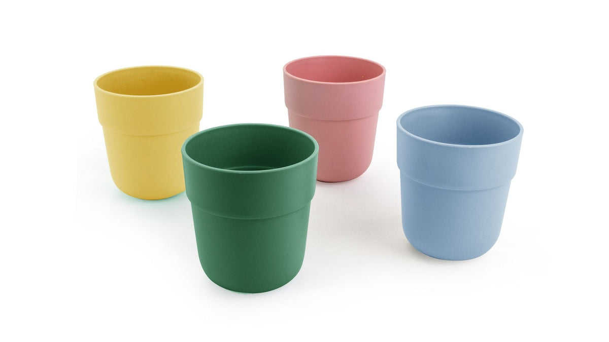Reusable Plastic Tumbler Cups, BPA Free, Recyclable Material, Suitable for Kids, 4-pk P0W6 - product image 1