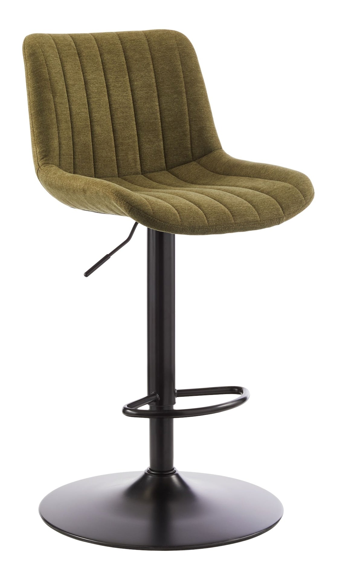 Rory Adjustable Height Gas-Lift Swivel Bar Stool, Green T3E4 - product image 1