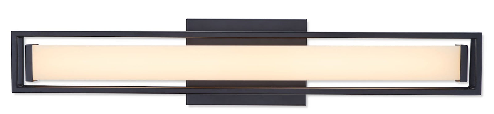 Slade 1-Light Integrated LED Vanity Light, Black, 24-in F6F9 - product image 1