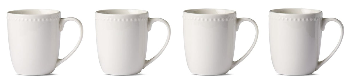 Whitworth Porcelain Mug Set, White, 4-pk I8T9 - product image 1