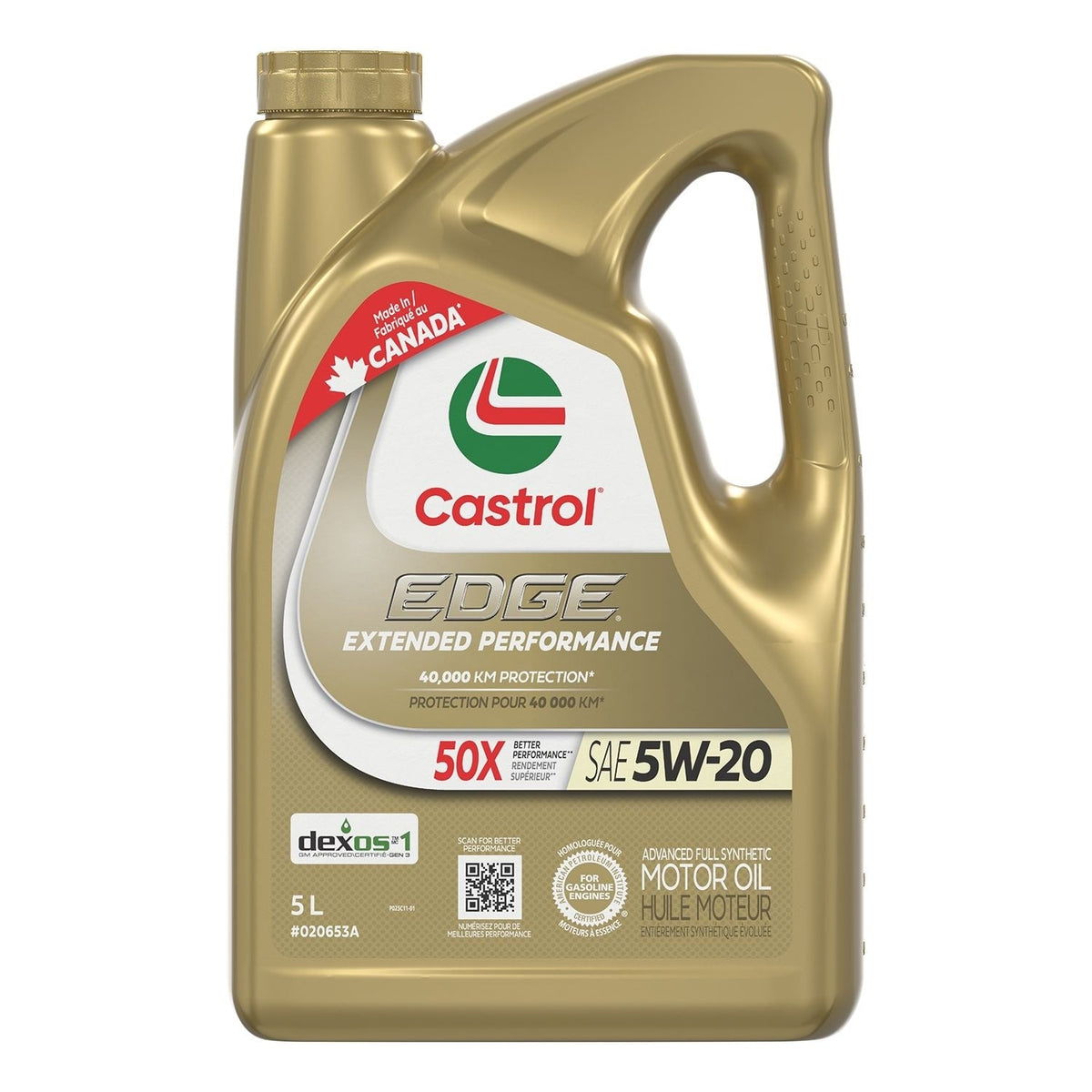 EDGE Extended Performance 5W20 Synthetic Engine/Motor Oil, 5-L W5U1 - product image 1