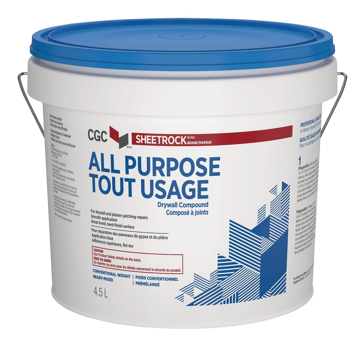 Sheetrock All-Purpose Ready-Mixed Drywall Compound, 4.5-L Pail R4O2 - product image 1