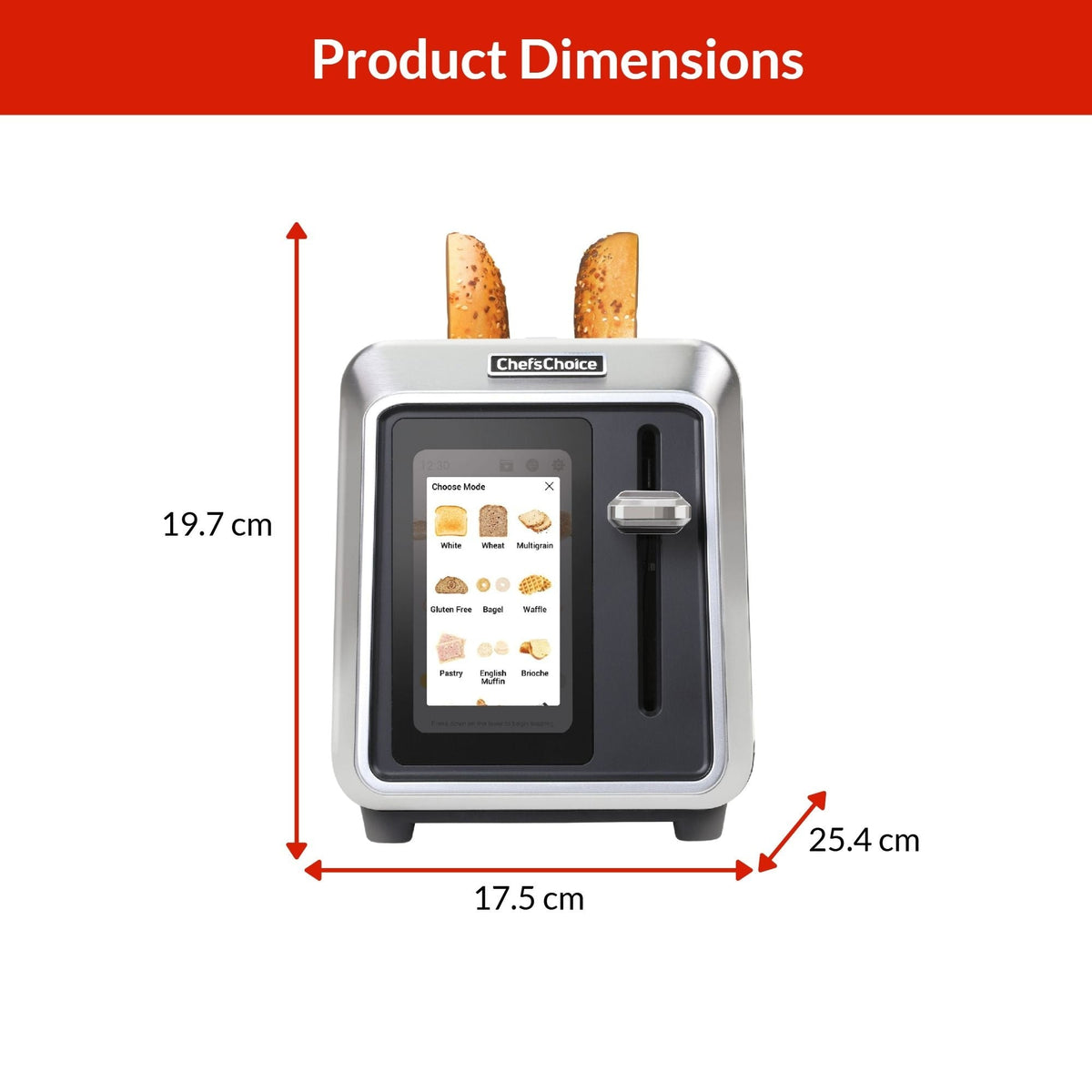 2-Slice Toaster with Touchscreen Display H9Z4 - product image 2