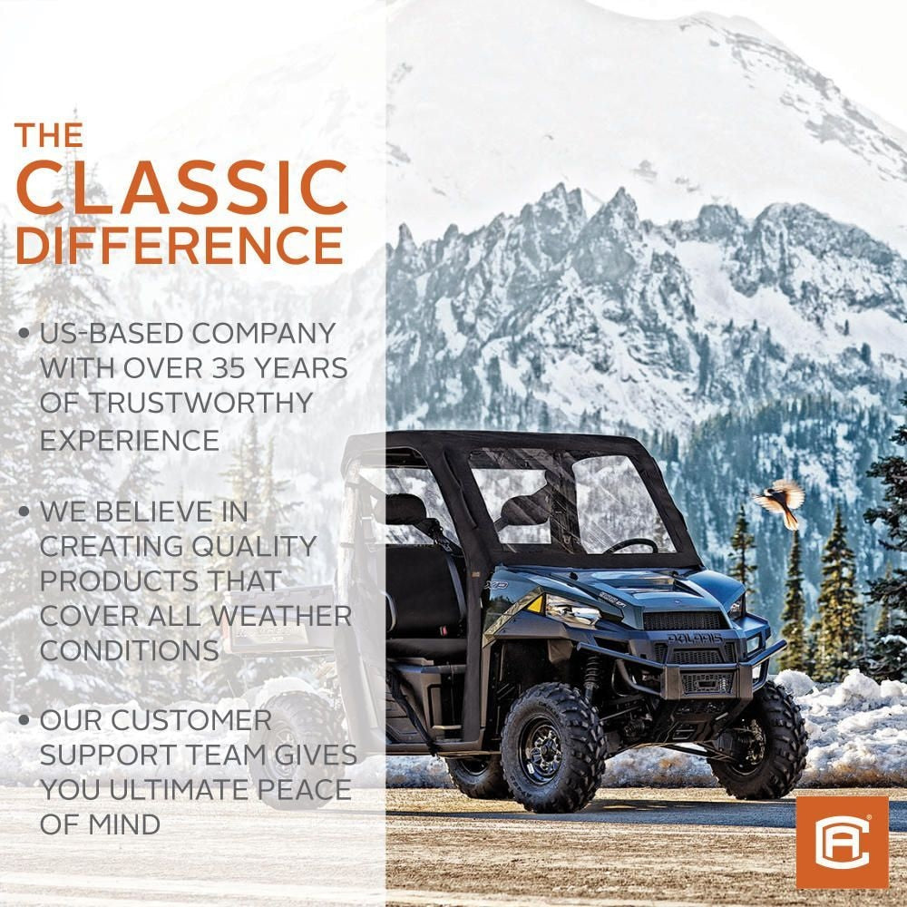 Classic Accessories QuadGear UTV Bench Seat Cover for Polaris Ranger XP/HD, Black M7J6 - product image 2