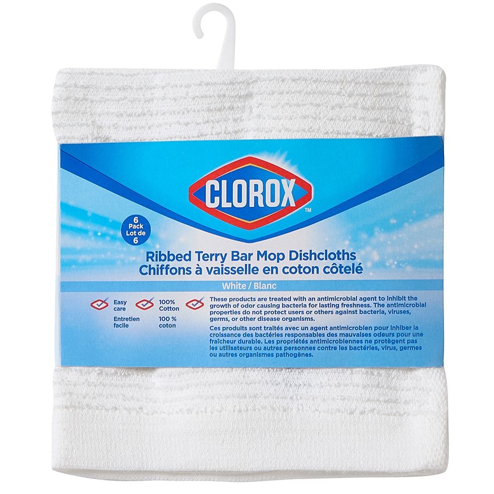 Ribbed Terry Bar Mop Dishcloth Kitchen Set, 12-in x 12-in, 6-pk B2M7 - product image 2