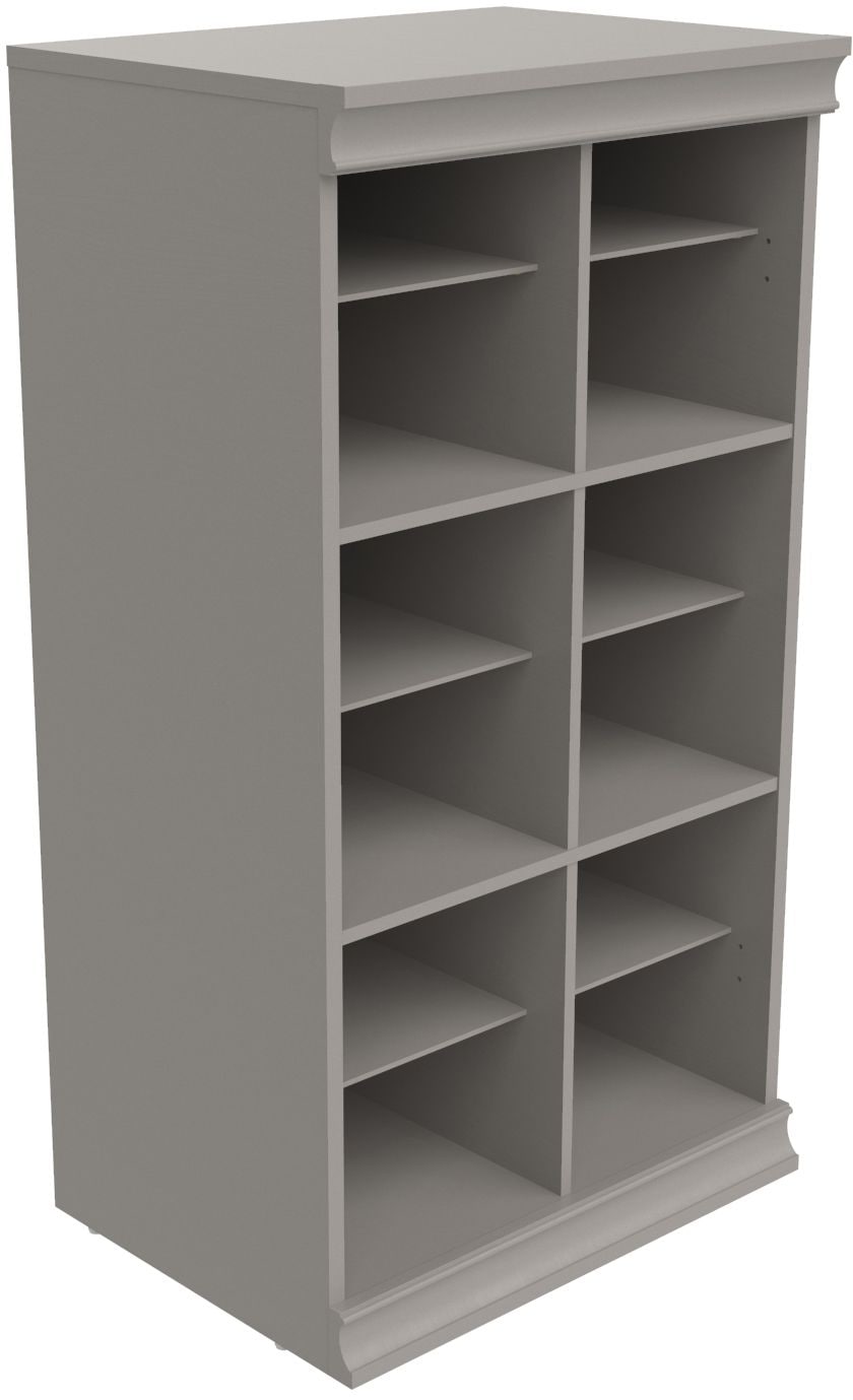 Modular Adjustable Divided Storage Shelves/Unit, Taupe R0C1 - product image 1
