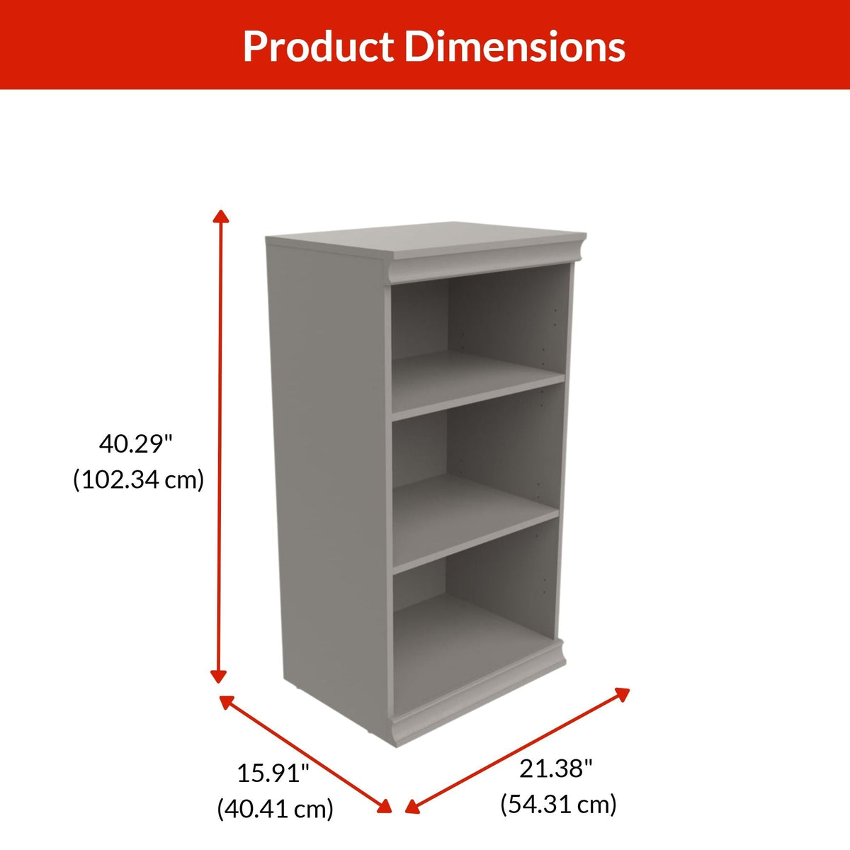 Modular Stackable Closet Storage Shelf Unit, Taupe V1P6 - product image 3