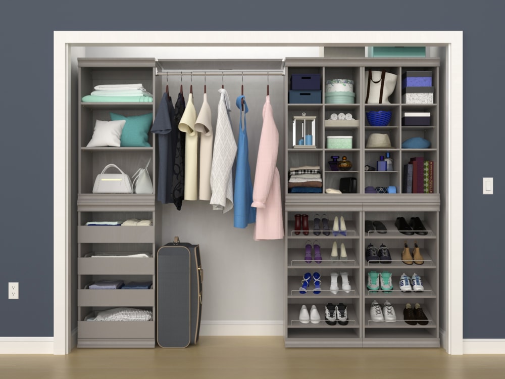 Modular Stackable Closet Storage Shelf Unit, Taupe V1P6 - product image 4
